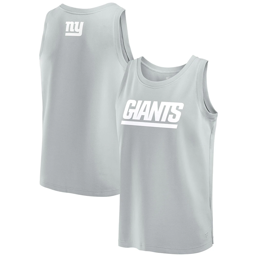 Men's Fanatics Gray New York Giants Elements Tank Top