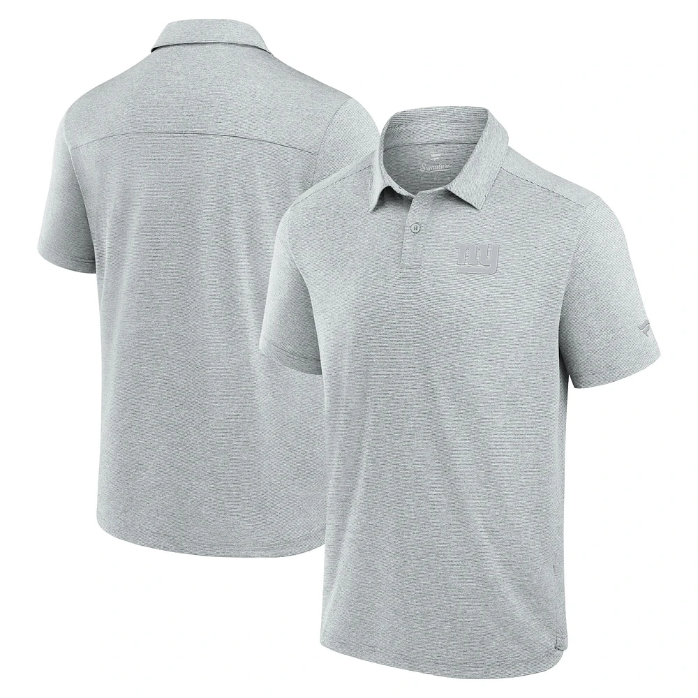 Men's Fanatics Gray New York Giants Front Office Tech Polo