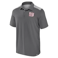 Polo Fanatics Long Shot gris pour homme des New York Giants