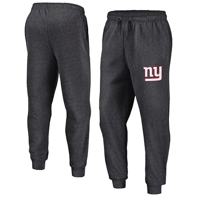 Pantalon de jogging en polaire Boost Fanatics Heather Charcoal New York Giants pour homme