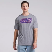 Men's Fanatics Heather Gray New York Giants Pass Rush Tri-Blend T-Shirt
