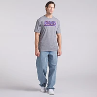 Men's Fanatics Heather Gray New York Giants Pass Rush Tri-Blend T-Shirt