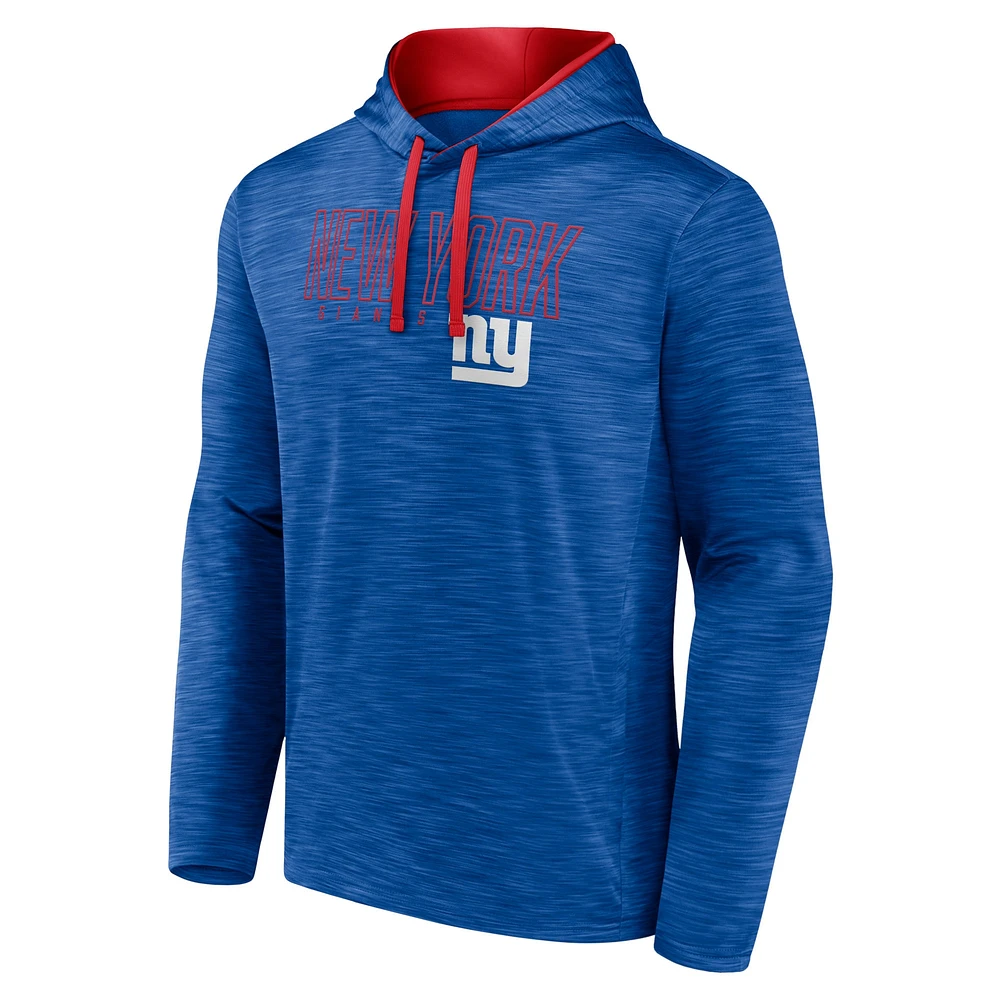 Men's Fanatics Heather Royal New York Giants Hook and Ladder Pullover Hoodie