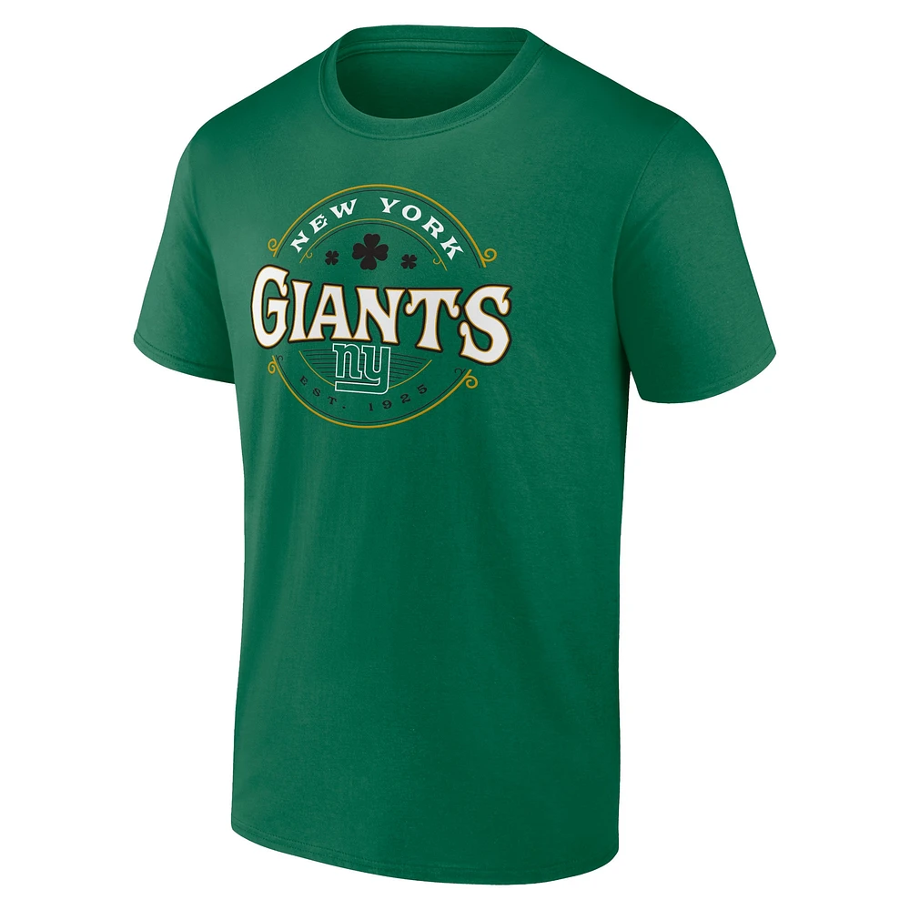 T-shirt celtique Fanatics Kelly Green New York Giants pour hommes