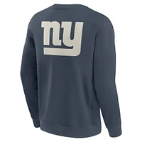 Sweat-shirt à capuche avec inscription Future Ground de la marque Fanatics pour homme, bleu marine, New York Giants