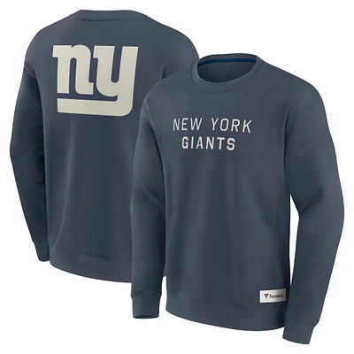 Sweat-shirt à capuche avec inscription Future Ground de la marque Fanatics pour homme, bleu marine, New York Giants