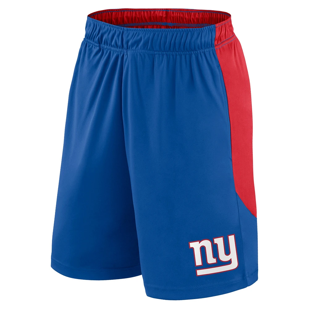 Short Go Hard Fanatics Royal/Rouge pour hommes des Giants de New York