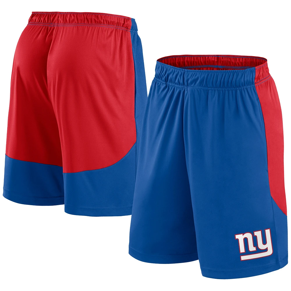 Short Go Hard Fanatics Royal/Rouge pour hommes des Giants de New York