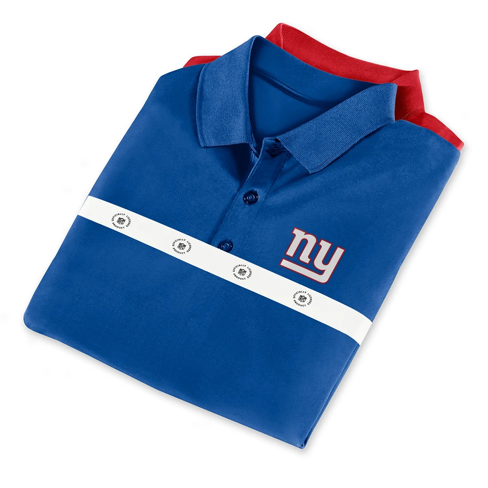 Men's Fanatics Royal/Red New York Giants Home and Away 2-Pack Polo Set