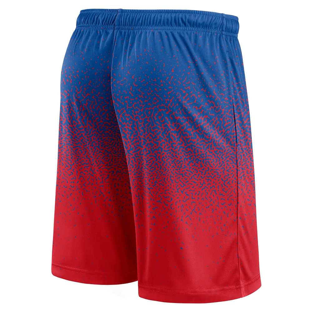 Short ombré Fanatics Royal/Rouge New York Giants pour hommes