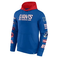 Men's Fanatics  Royal/Red New York Giants Patched Out Pullover Hoodie