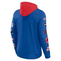 Men's Fanatics  Royal/Red New York Giants Patched Out Pullover Hoodie