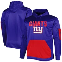 Sweat à capuche Fanatics Royal New York Giants Big & Tall pour hommes