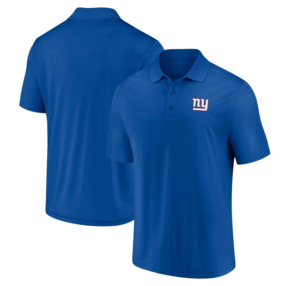 Polo à composants Fanatics Royal New York Giants pour hommes