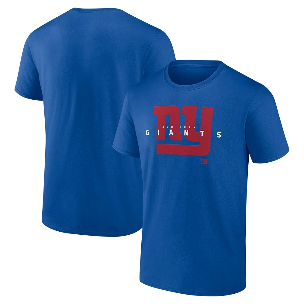 T-shirt coordonné pour homme Fanatics Royal New York Giants