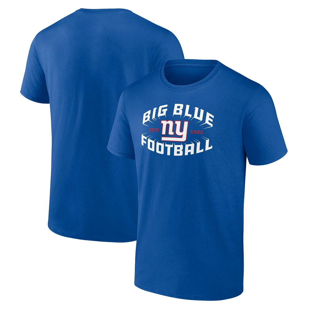 T-shirt Fanatics Royal New York Giants Hometown Collection pour homme