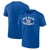 Men's Fanatics  Royal New York Giants Hometown Collection Sweep T-Shirt