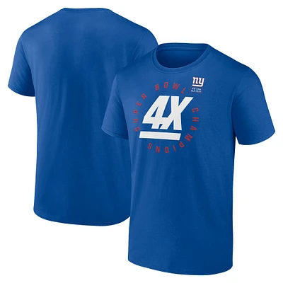 T-shirt Offensive Drive Fanatics Royal New York Giants pour hommes