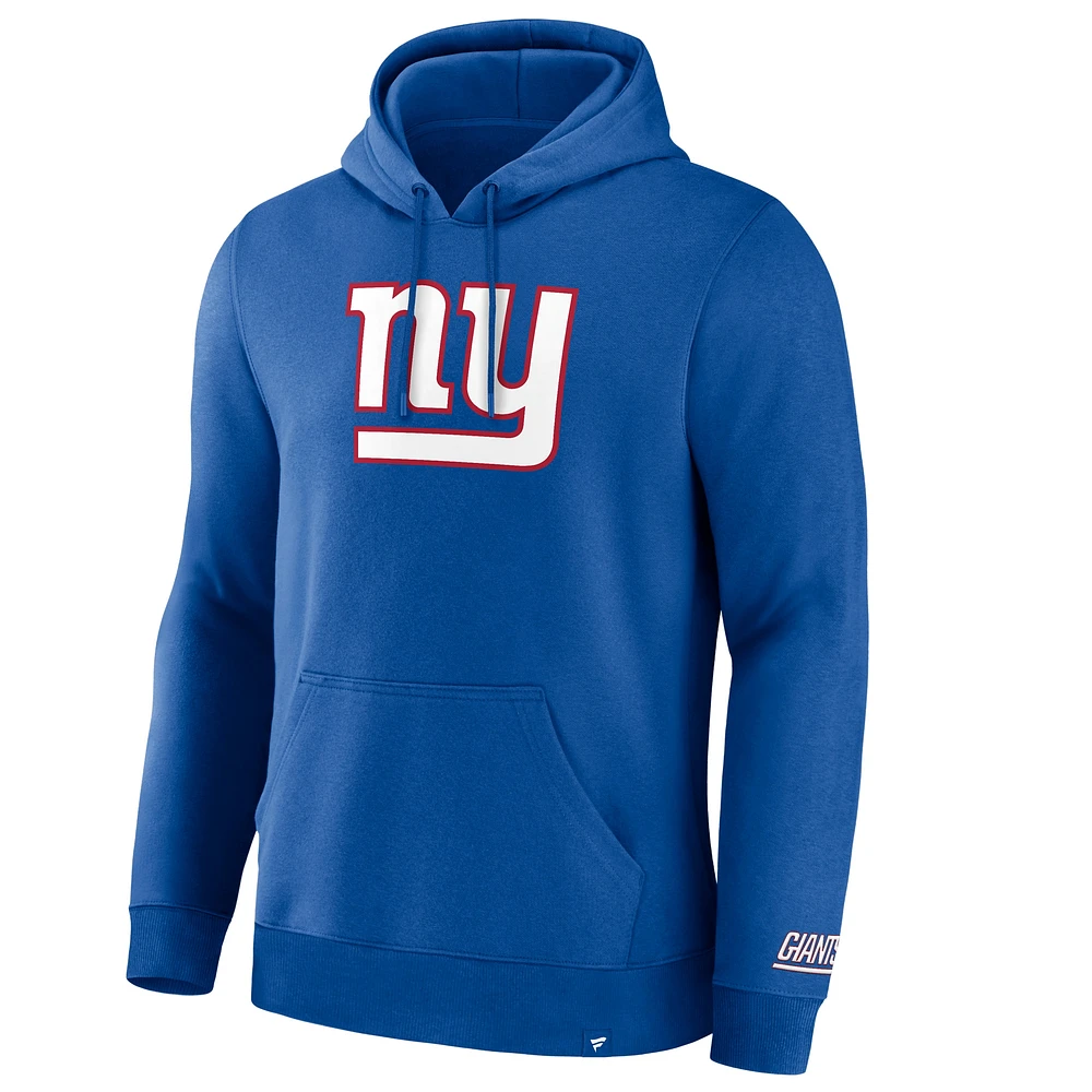 Sweat à capuche en polaire Legacy Royal New York Giants pour homme Fanatics