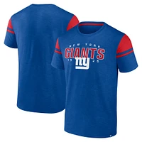 Men's Fanatics Royal New York Giants Old School Play Slub T-Shirt