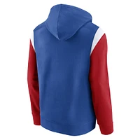 Men's Fanatics Royal New York Giants Trench Battle Pullover Hoodie