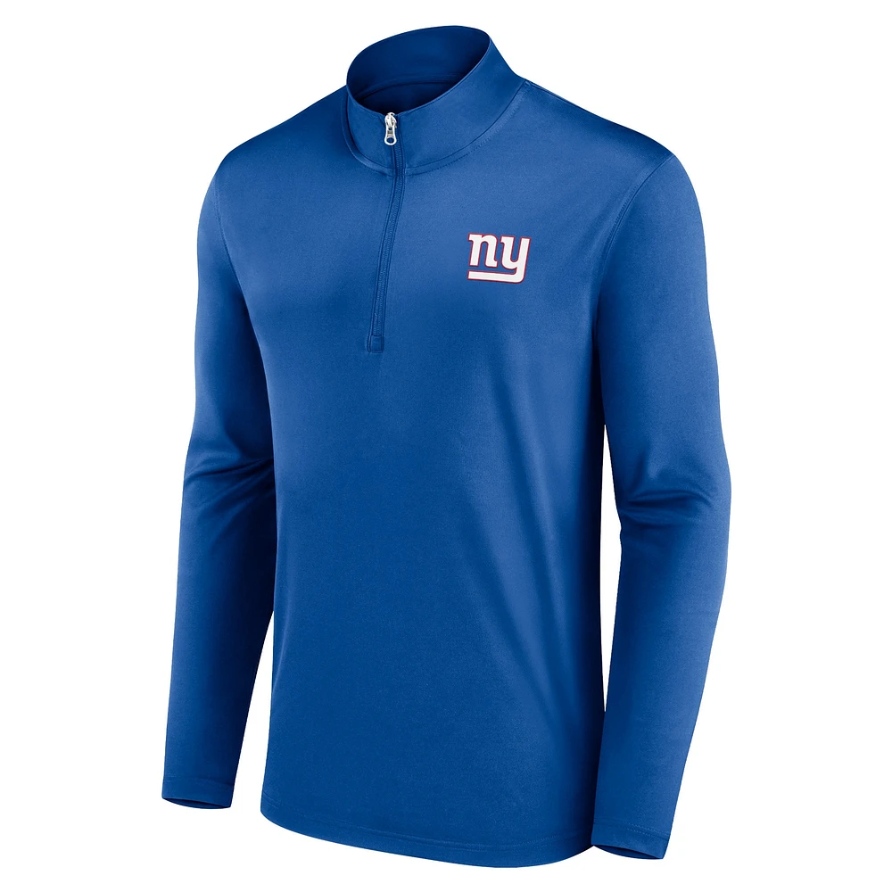 Men's Fanatics Royal New York Giants Underdog Quarter-Zip Jacket