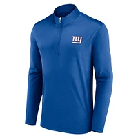 Veste à quart de zip Fanatics Royal New York Giants Underdog pour hommes