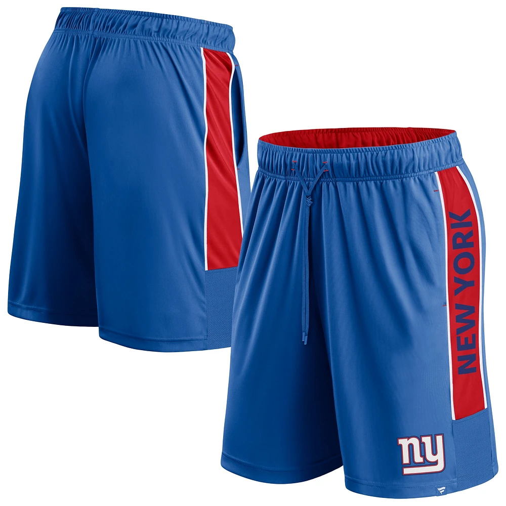 Short Fanatics Royal New York Giants Win The Match pour hommes