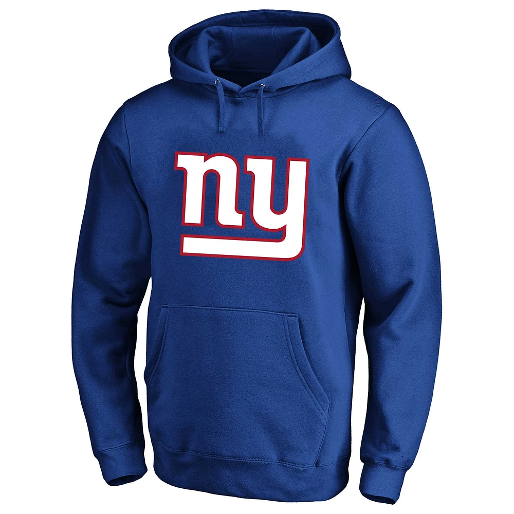 Fanatics Saquon Barkley Royal New York Giants Sweat à capuche en polaire avec nom et numéro pour hommes