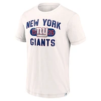 T-shirt blanc fanatiques pour hommes New York Giants Act Fast