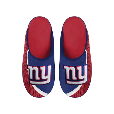 New York Giants FOCO Big Logo Color Edge Slippers