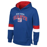 Men's G-III Sports by Carl Banks Royal/Red New York Giants Adaptive Faceoff Pullover Hoodie