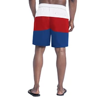 Short de bain G-III Sports by Carl Banks pour homme, bleu royal/rouge, motif Sunrise Volley des New York Giants