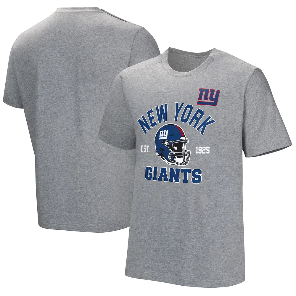 T-shirt adaptatif gris New York Giants Tackle pour hommes