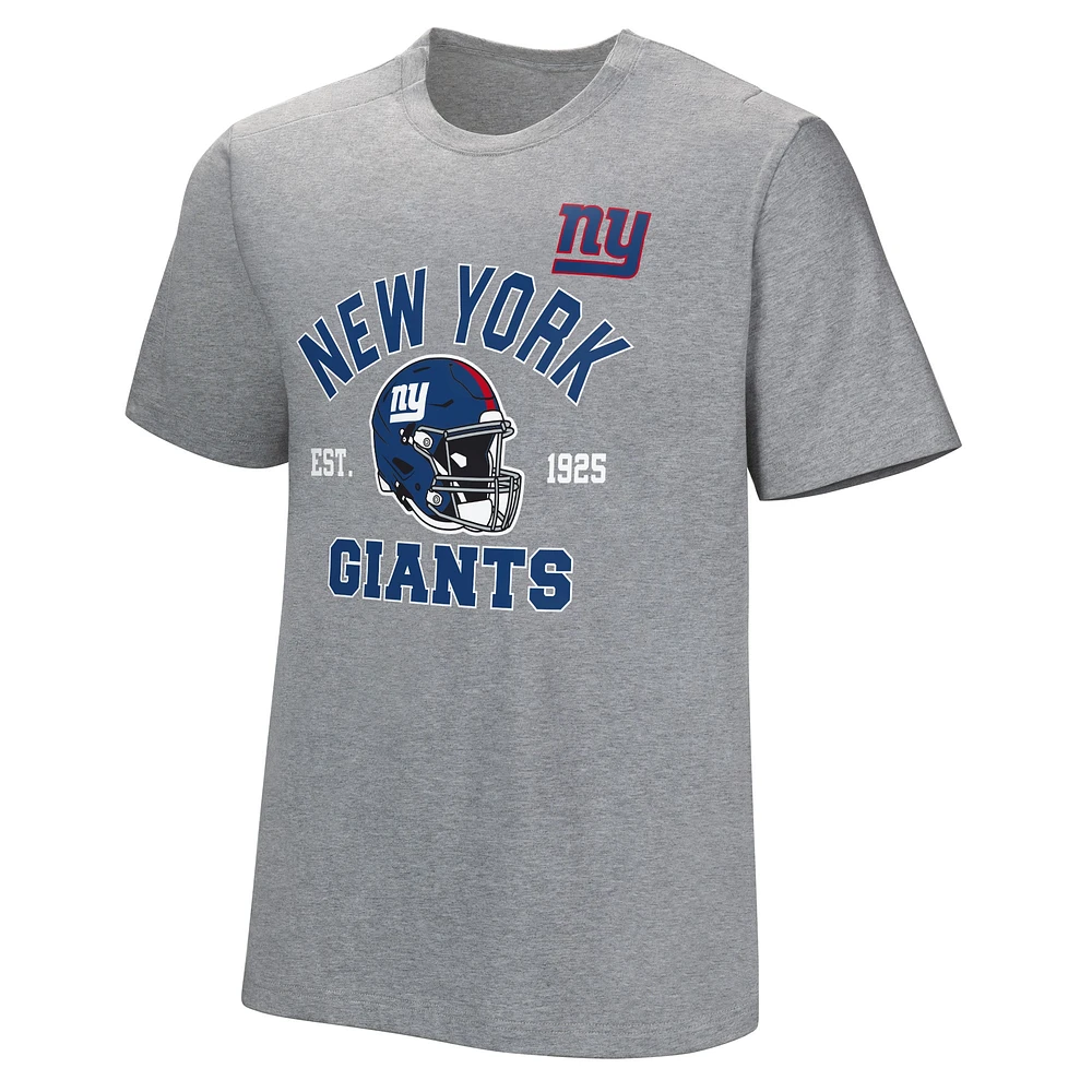 T-shirt adaptatif gris New York Giants Tackle pour hommes