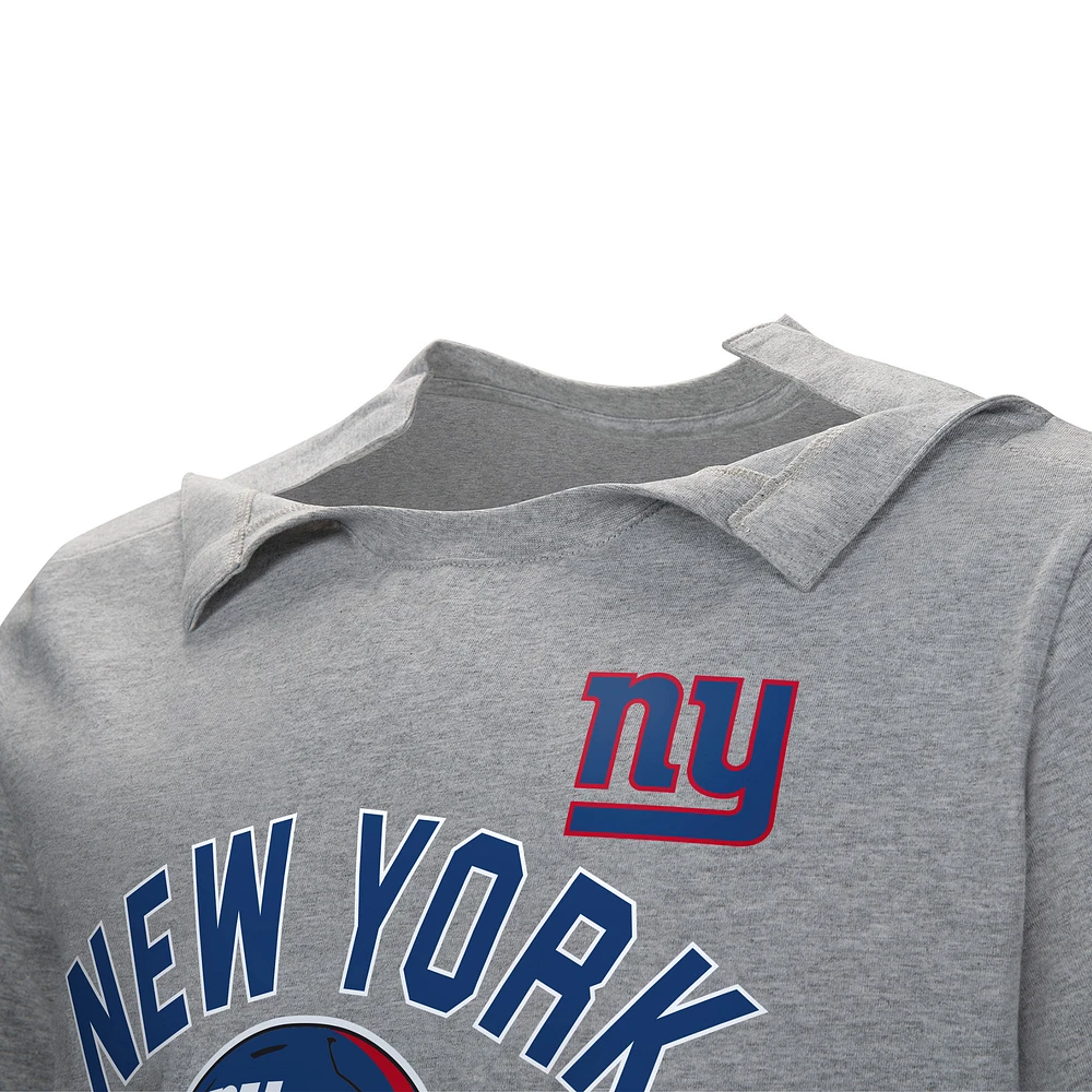 T-shirt adaptatif gris New York Giants Tackle pour hommes