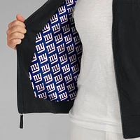 Men's J. Palmer Black New York Giants Lightweight Cover-4 Tri-Blend Full-Zip Jacket