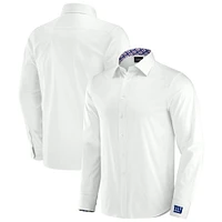 Men's J. Palmer White New York Giants Man-In-Motion Long Sleeve Button-Up Dress Shirt