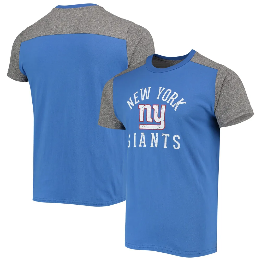Lids New York Giants Majestic Threads Field Goal Slub T-Shirt - Royal/Gray