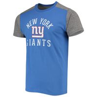 Men's Majestic Threads Royal/Gray New York Giants Field Goal Slub T-Shirt