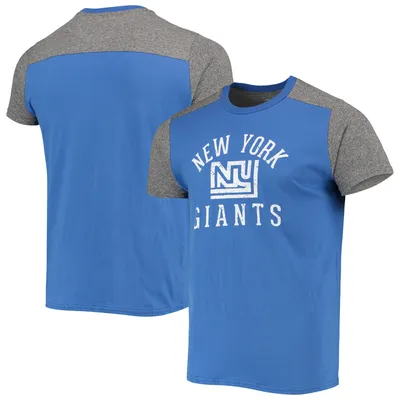 Men's Fanatics Branded Royal/Heathered Gray New York Giants T