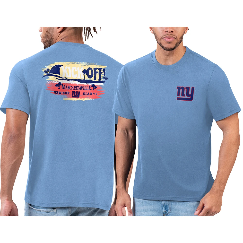 T-shirt bleu Margaritaville pour hommes des Giants de New York