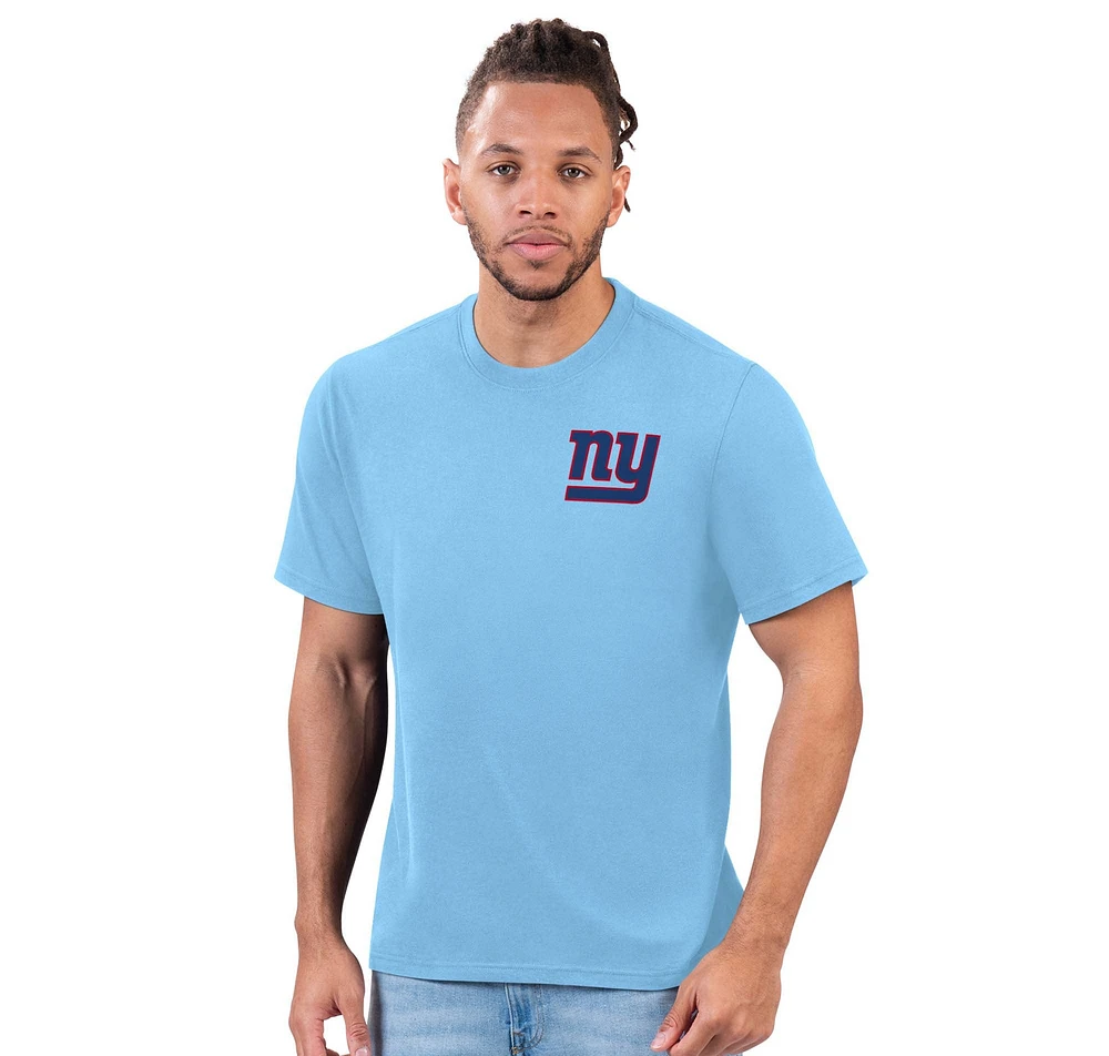 Men's Margaritaville Light Blue New York Giants Time Flies T-Shirt