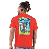 T-shirt rouge Hail Mary des New York Giants pour homme Margaritaville