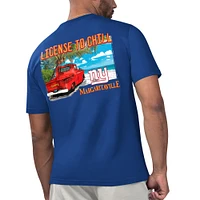 T-shirt Margaritaville Royal New York Giants License to Chill pour hommes