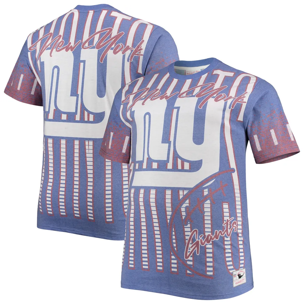 Lids New York Giants Mitchell & Ness Jumbotron Big Tall T-Shirt - Heathered  Royal