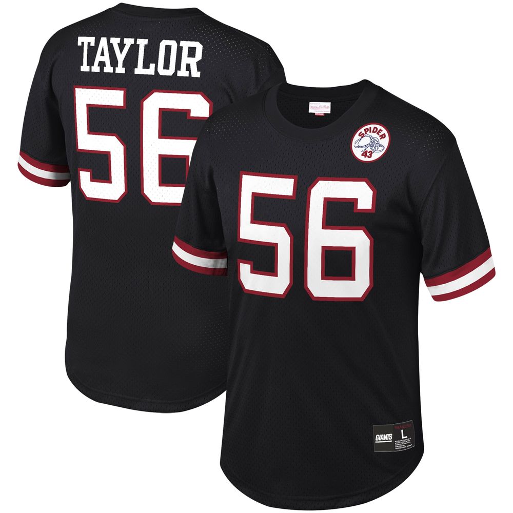 Men's Mitchell & Ness Lawrence Taylor Black New York Giants Retired Player Name Number Mesh Top