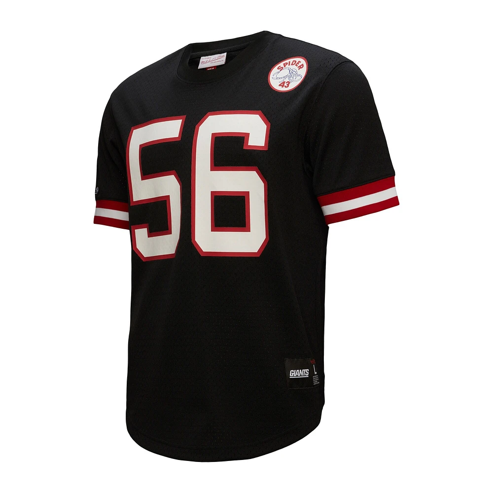 Haut en maille noir pour homme avec nom et numéro de joueur retraité des New York Giants Lawrence Taylor Mitchell & Ness