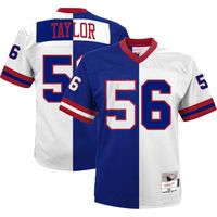 Men's Mitchell & Ness Lawrence Taylor Royal/White New York Giants 1986 Split Legacy Replica Jersey