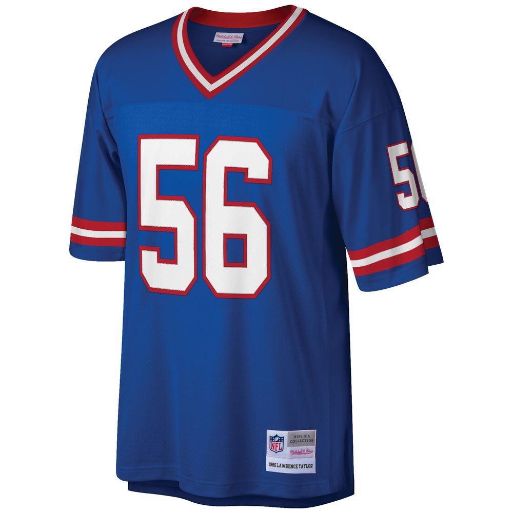 Men's Mitchell & Ness Lawrence Taylor Royal New York Giants Big Tall 1986 Retired Player Replica Jersey